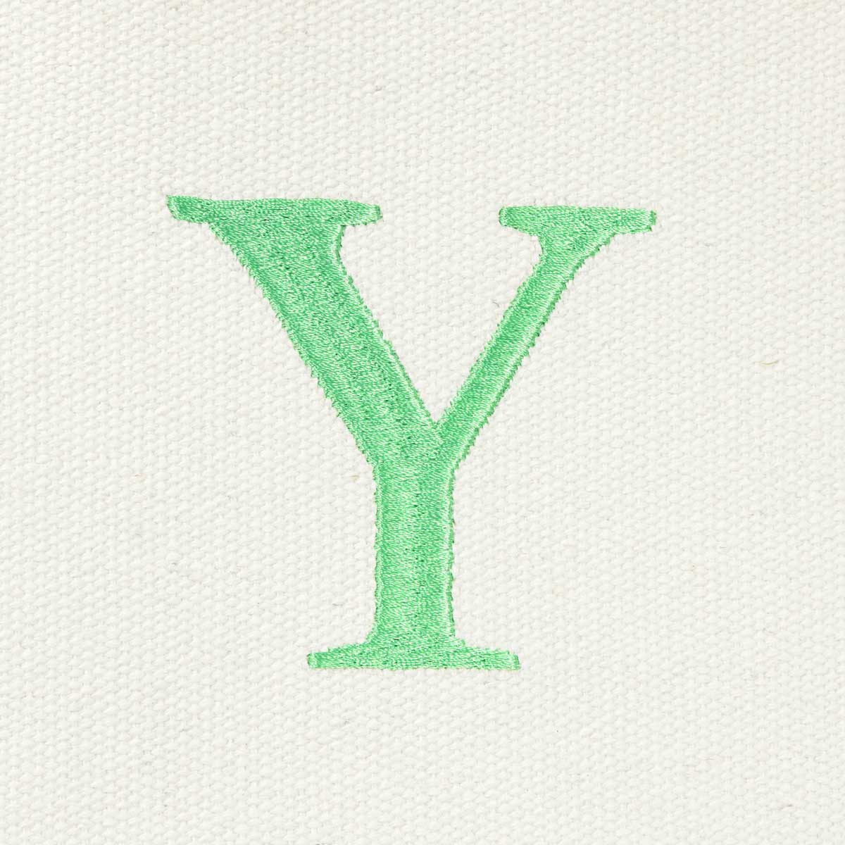 Dalix Medium Personalized Tote Bag Monogrammed Initial Letter - Y