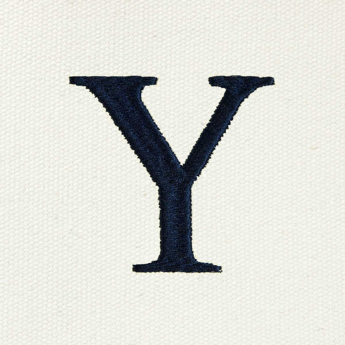Dalix Medium Personalized Tote Bag Monogrammed Initial Letter - Y