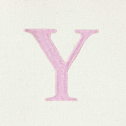 Dalix Medium Personalized Tote Bag Monogrammed Initial Letter - Y