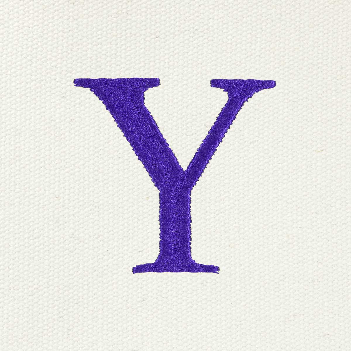 Dalix Medium Personalized Tote Bag Monogrammed Initial Letter - Y