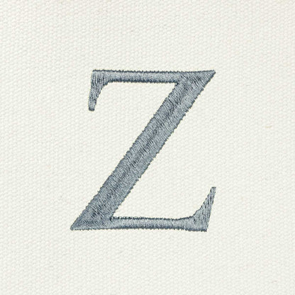 Dalix Medium Personalized Tote Bag Monogrammed Initial Letter - Z