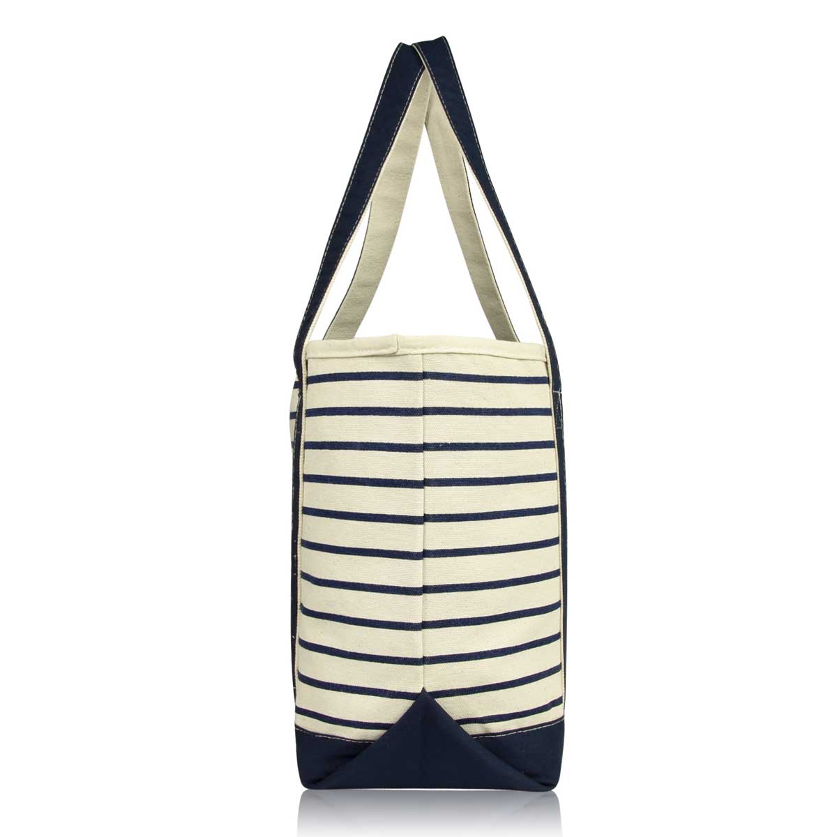 Bold Horizontal Black & White Stripe Tote Bag