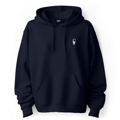 Dalix Astronaut Embroidered Fleece Zip Hoodie Cold Fall Winter Mens in Gold M Medium