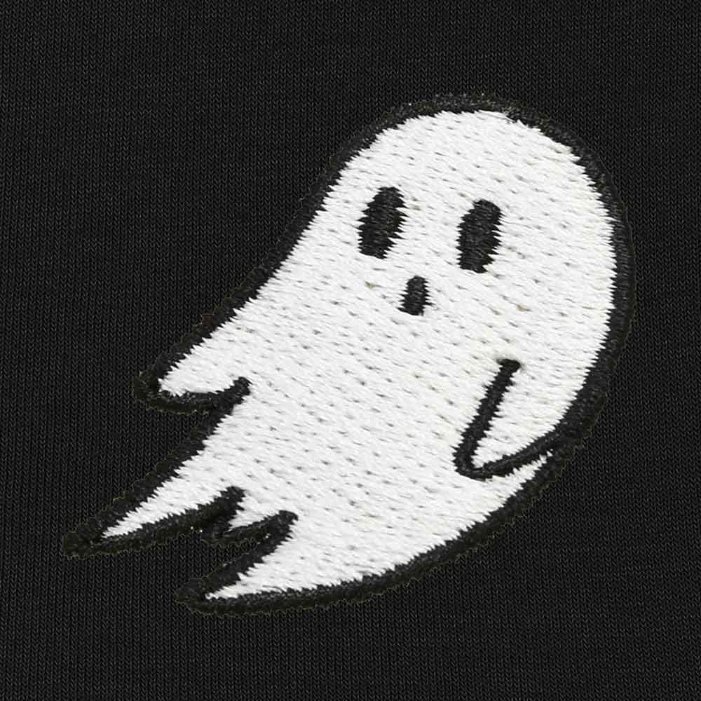 Dalix Giant Ghost Embroidered Hoodie Soft Fleece Hood Sweatshirt Mens in Light Pink 3XL XXX-Large