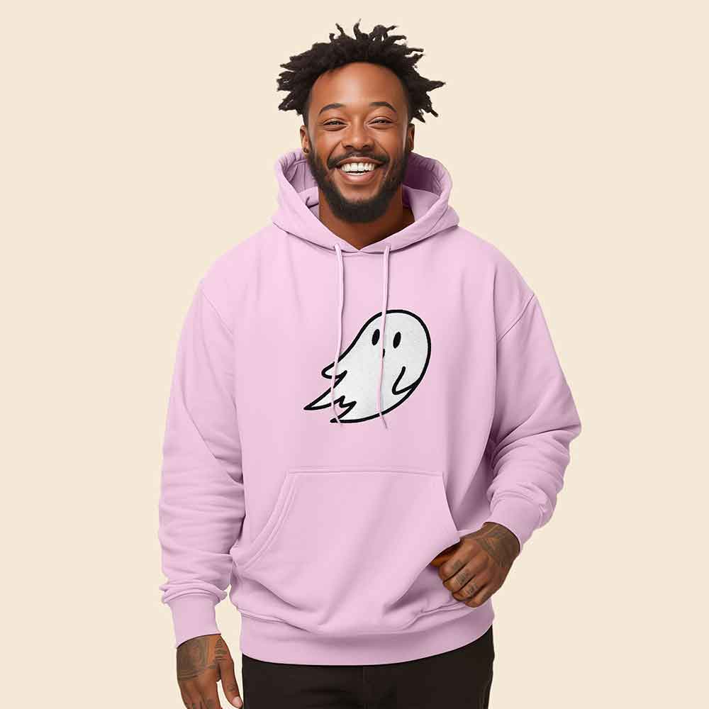 Dalix Giant Ghost Midweight Fleece Hoodie