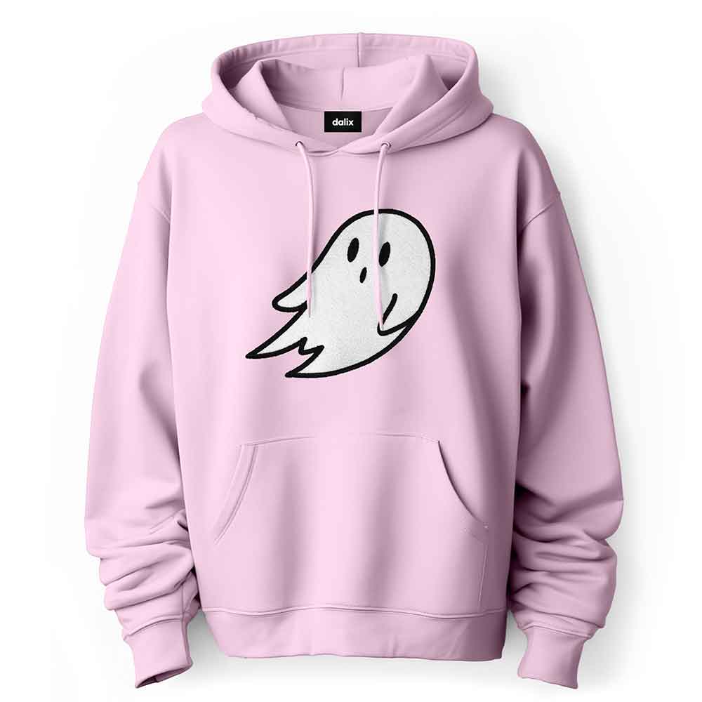Dalix Giant Ghost Midweight Fleece Hoodie