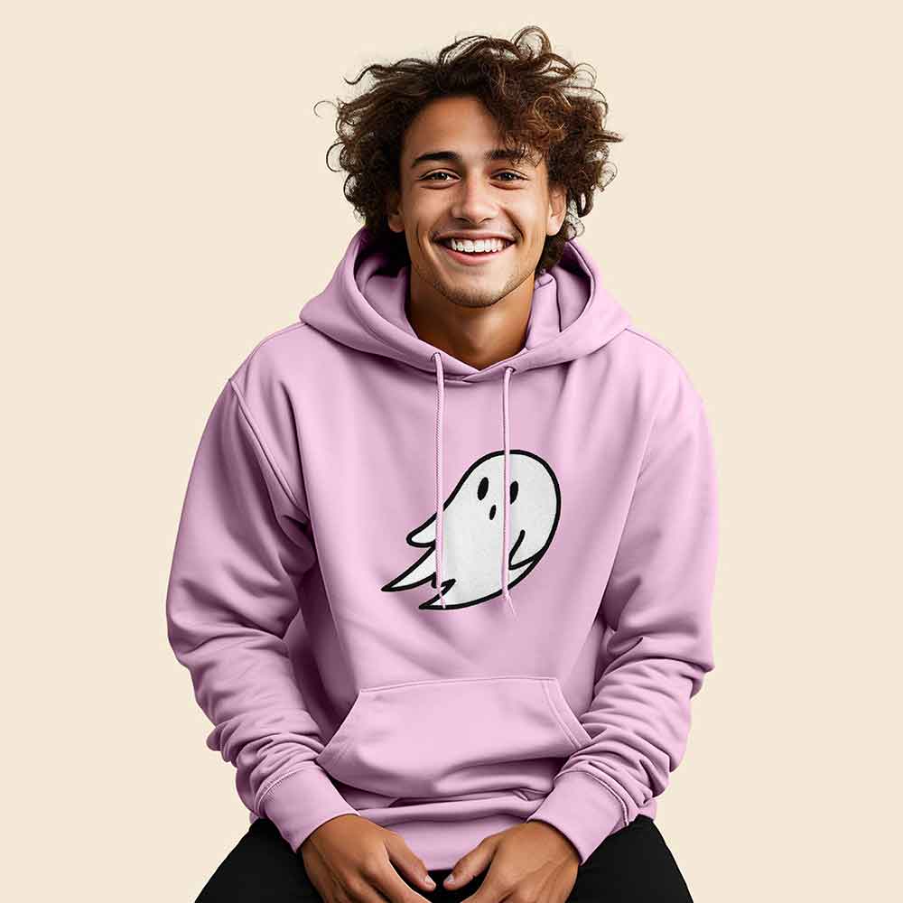Dalix Giant Ghost Midweight Fleece Hoodie