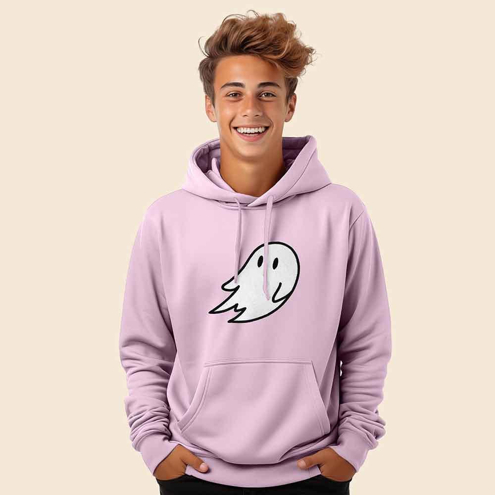 Dalix Giant Ghost Midweight Fleece Hoodie