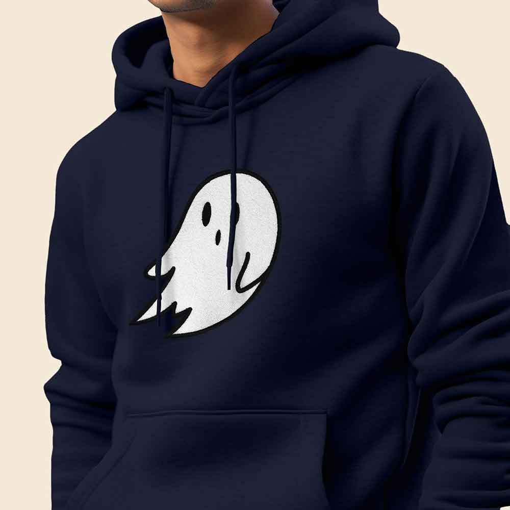 Dalix Giant Ghost Midweight Fleece Hoodie