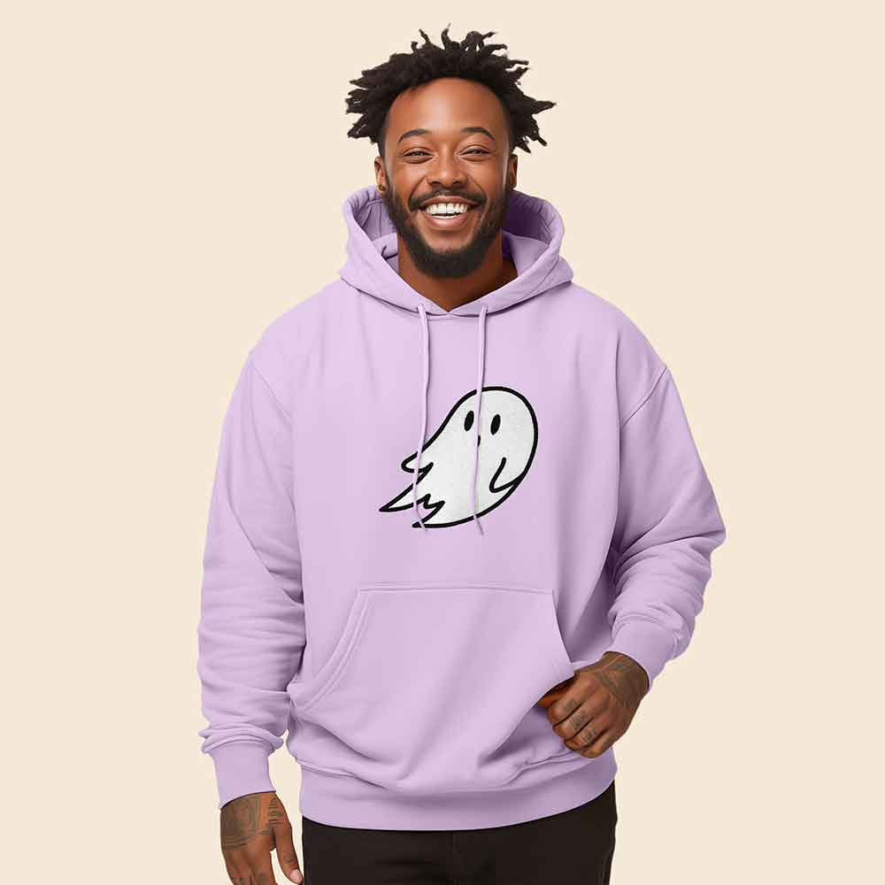 Dalix Giant Ghost Midweight Fleece Hoodie