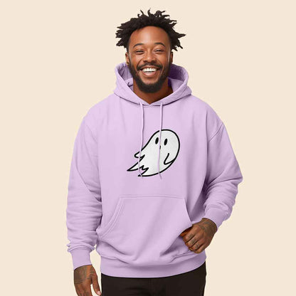 Dalix Giant Ghost Midweight Fleece Hoodie
