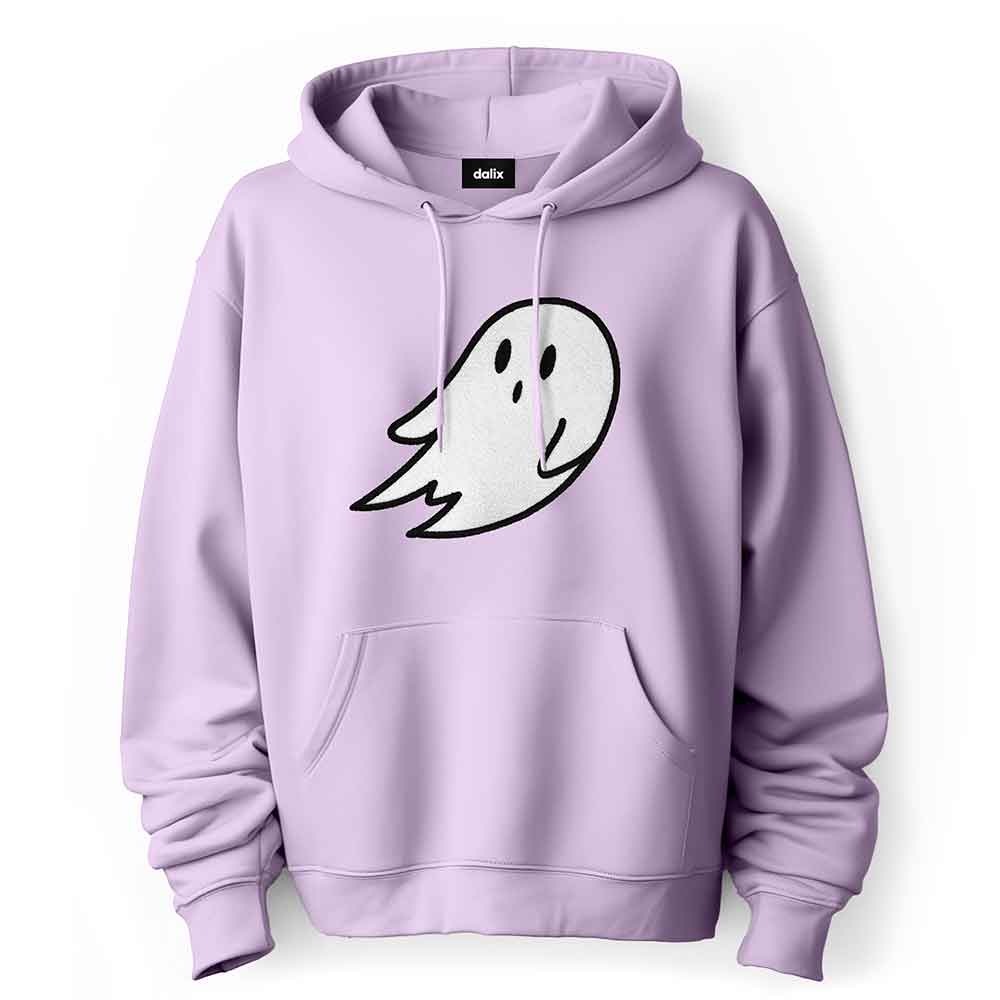 Dalix Giant Ghost Midweight Fleece Hoodie