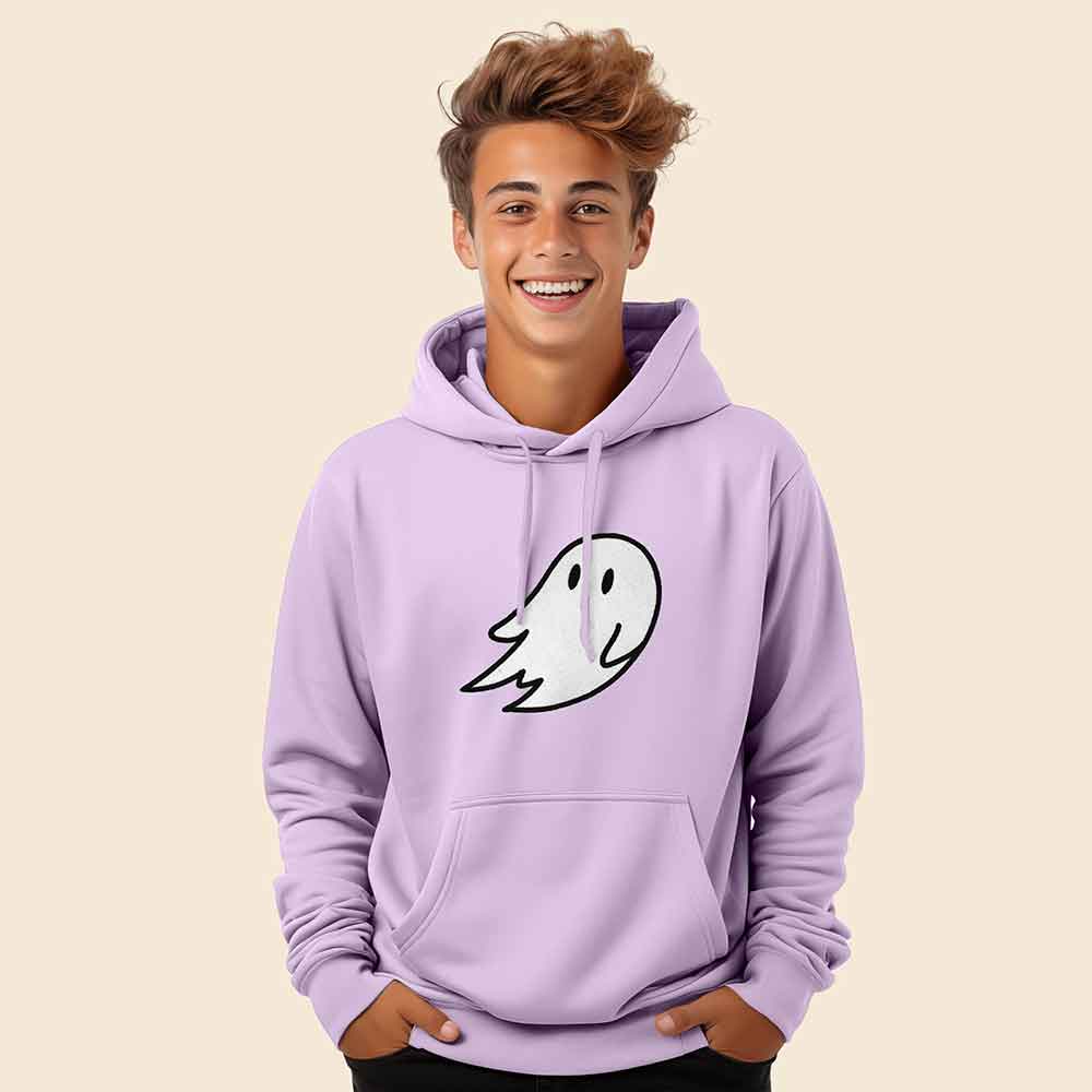 Dalix Giant Ghost Midweight Fleece Hoodie