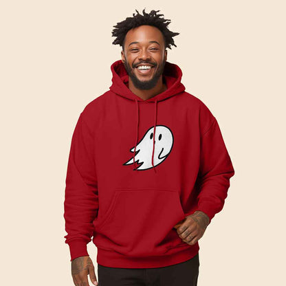 Dalix Giant Ghost Midweight Fleece Hoodie