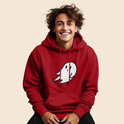 Dalix Giant Ghost Midweight Fleece Hoodie