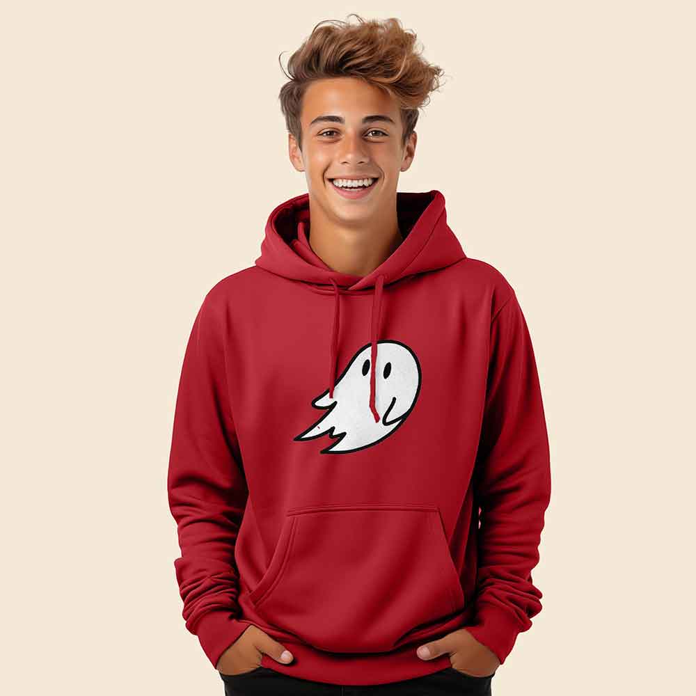 Dalix Giant Ghost Midweight Fleece Hoodie