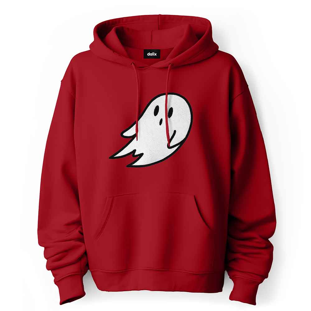 Dalix Giant Ghost Midweight Fleece Hoodie