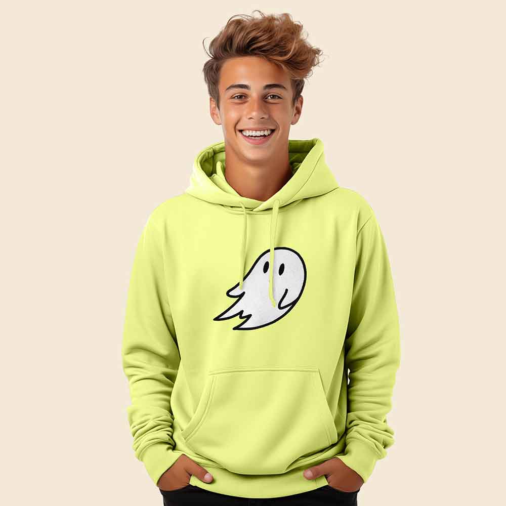 Dalix Giant Ghost Midweight Fleece Hoodie