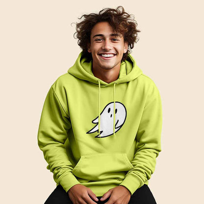 Dalix Giant Ghost Midweight Fleece Hoodie