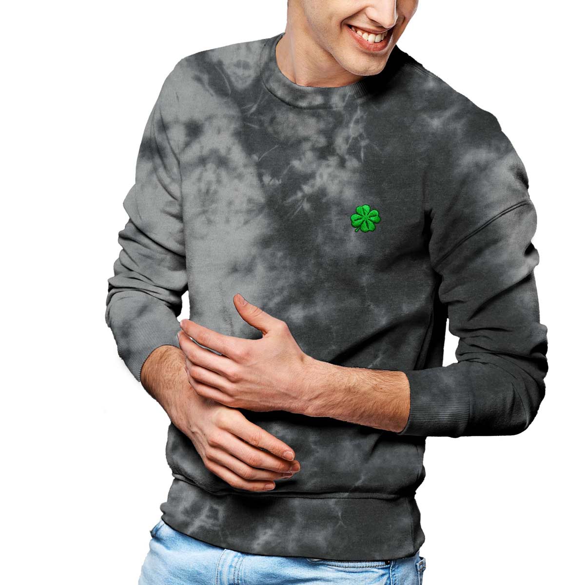 Dalix Clover Midweight Fleece Sweatshirt