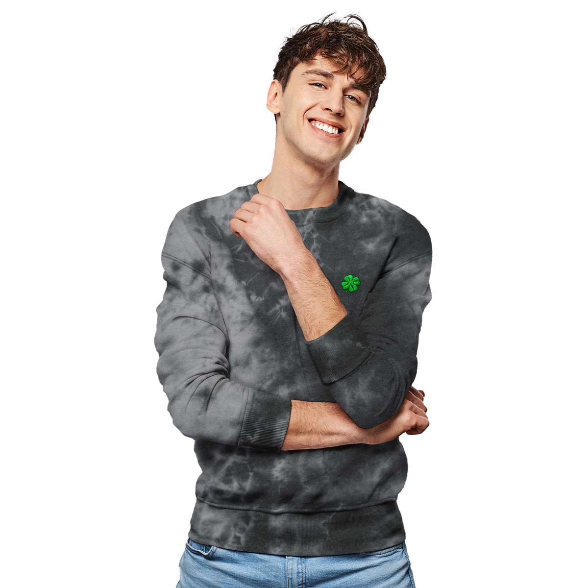 Dalix Clover Midweight Fleece Sweatshirt