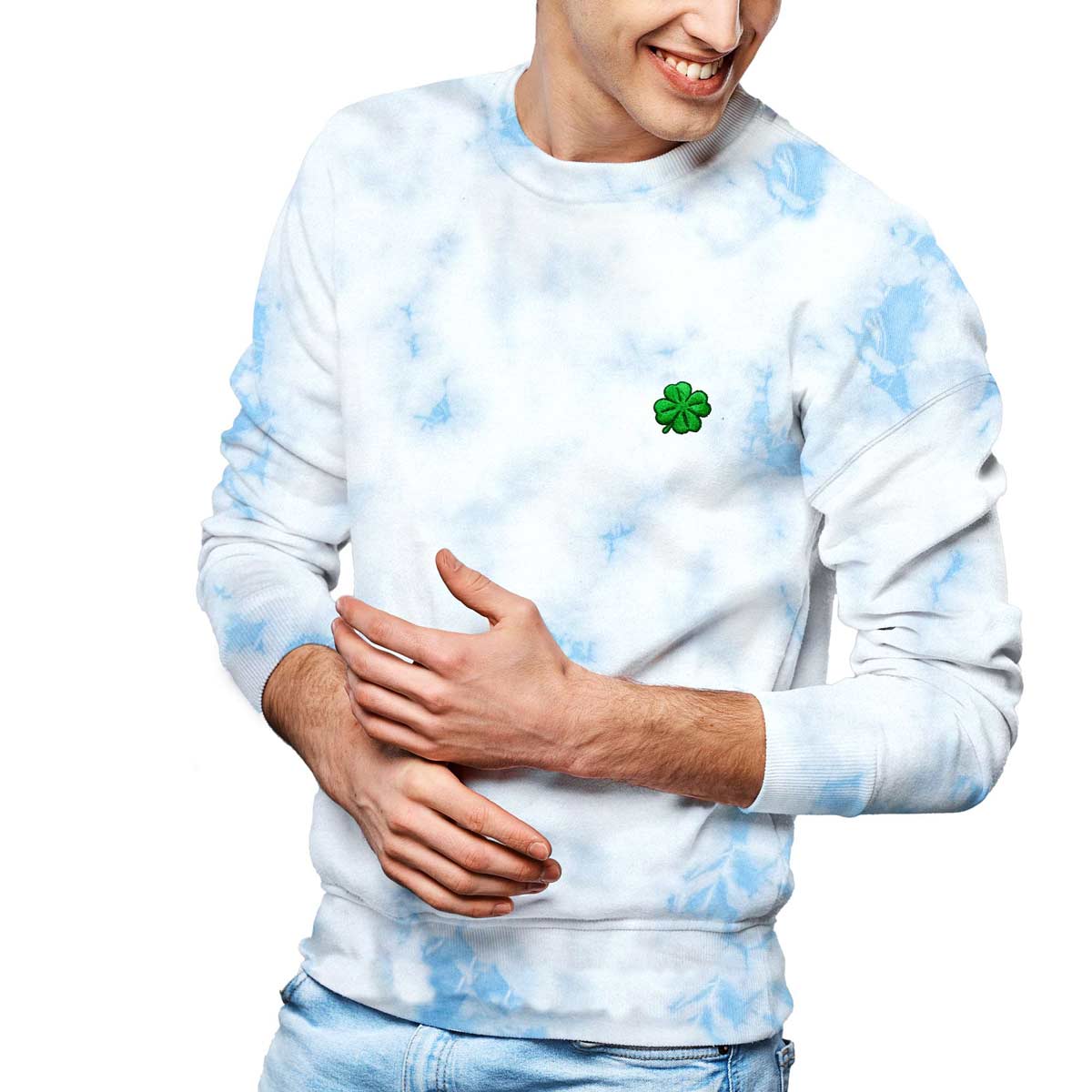 Dalix Clover Midweight Fleece Sweatshirt