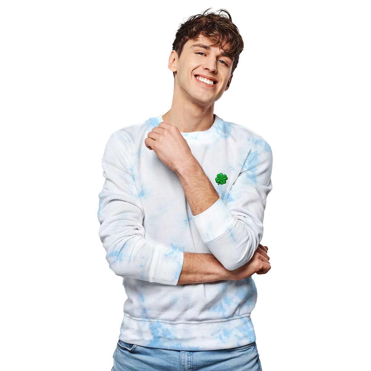 Dalix Clover Midweight Fleece Sweatshirt