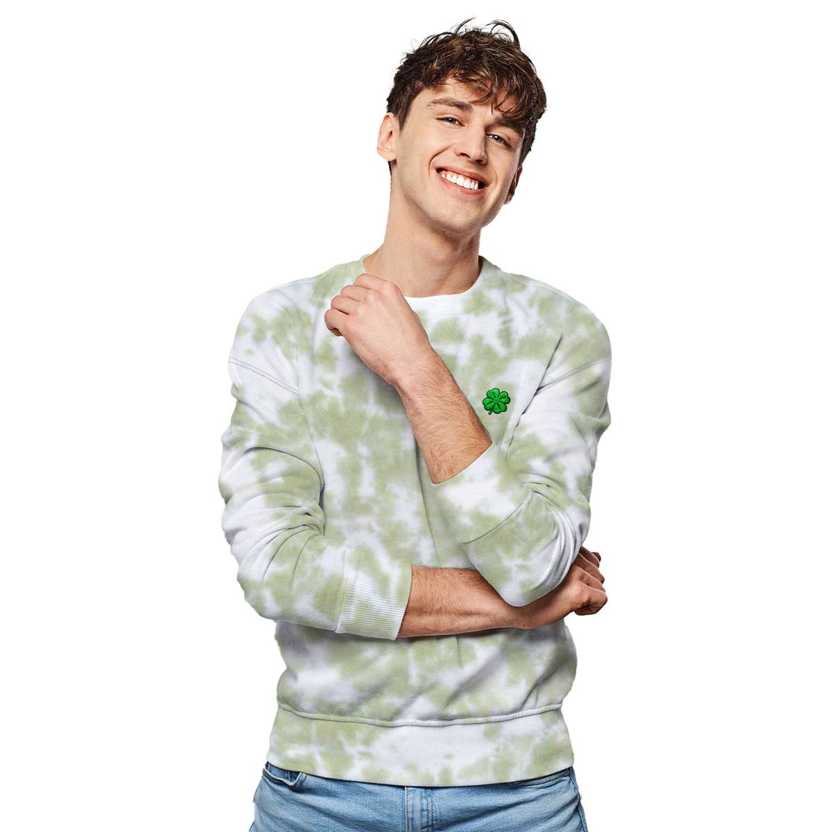 Dalix Clover Midweight Fleece Sweatshirt