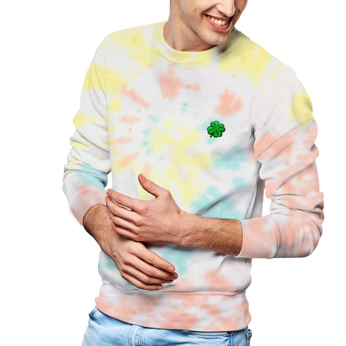 Dalix Clover Midweight Fleece Sweatshirt