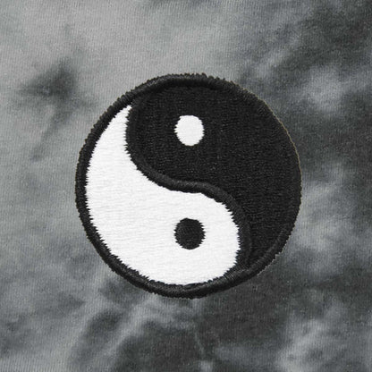 Dalix YinYang Midweight Fleece Tie Dye Crewneck Sweatshirt