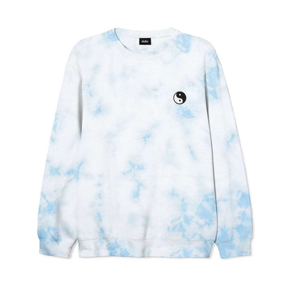Dalix YinYang Midweight Fleece Tie Dye Crewneck Sweatshirt