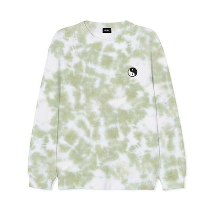 Dalix YinYang Midweight Fleece Tie Dye Crewneck Sweatshirt