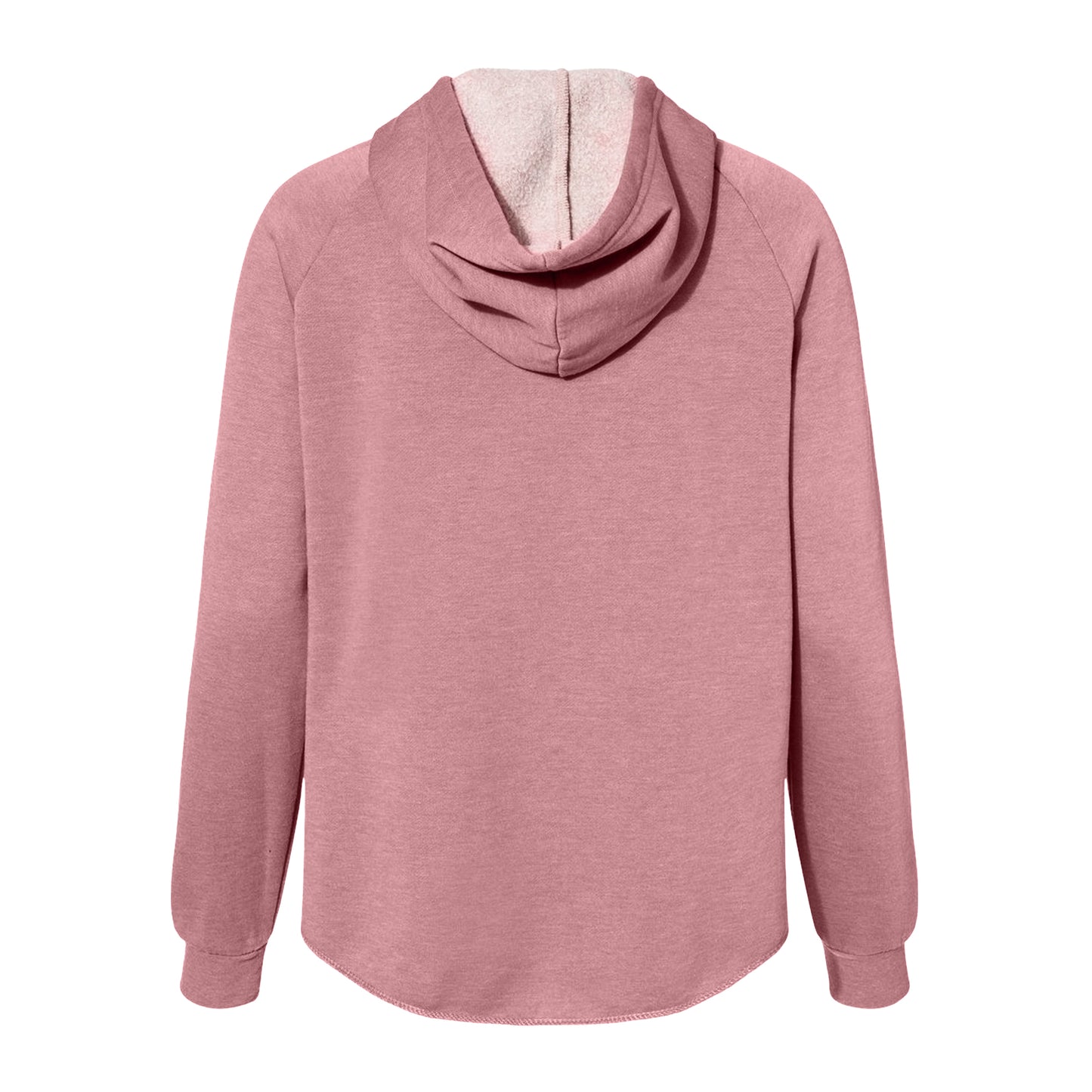 Dalix Heartly Ghost Midweight Fleece Raglan Sleeve Zip Hoodie