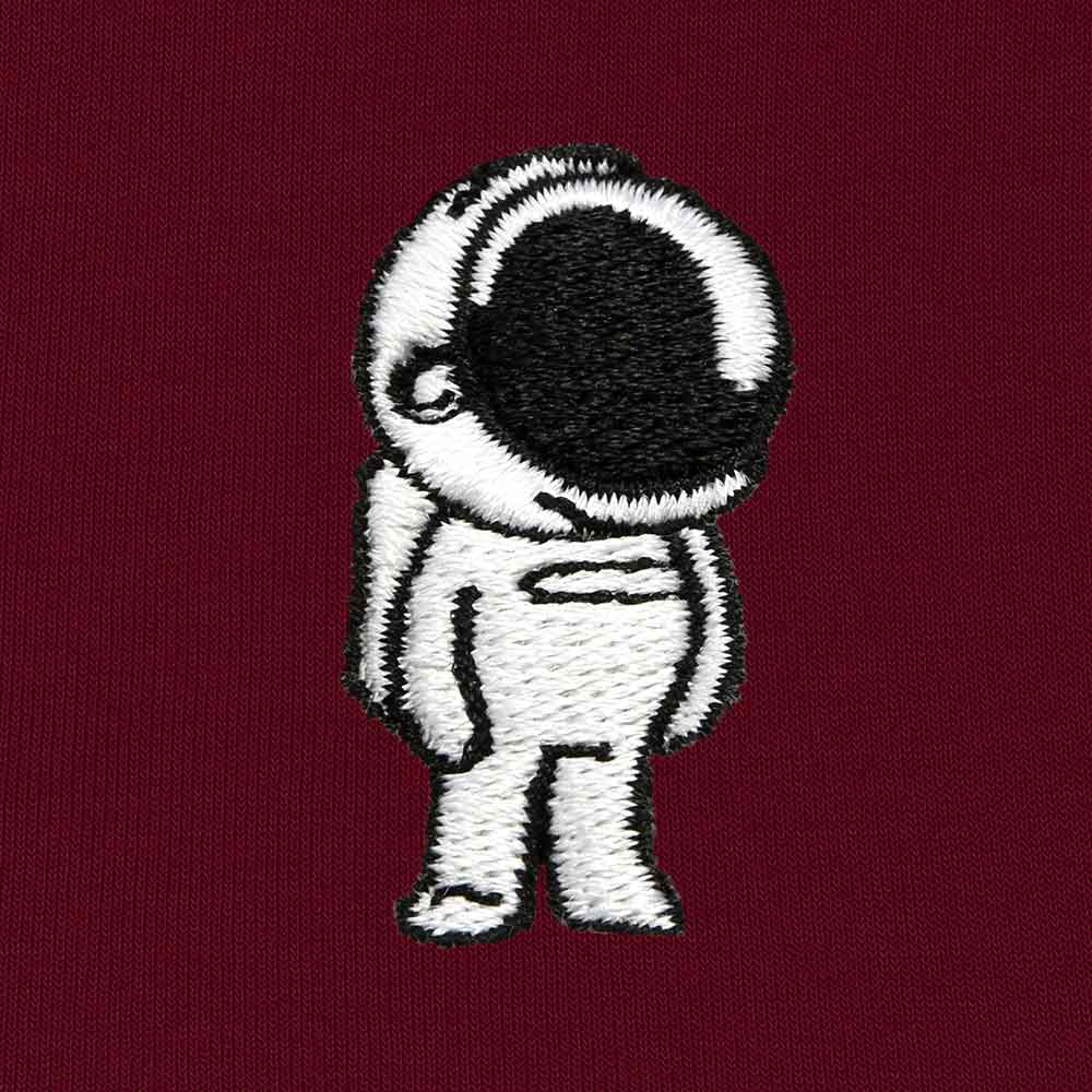 Dalix Astronaut Embroidered Hoodie Fleece Sweatshirt Zip Front Mens in White 3XL XXX-Large