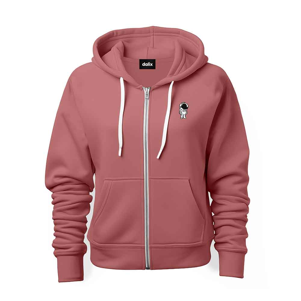 Dalix Astronaut Midweight Fleece Zip Hoodie