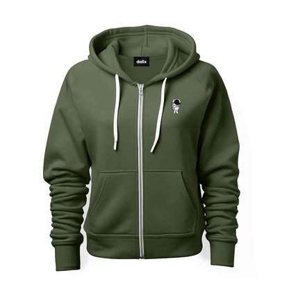 Dalix Astronaut Midweight Fleece Zip Hoodie