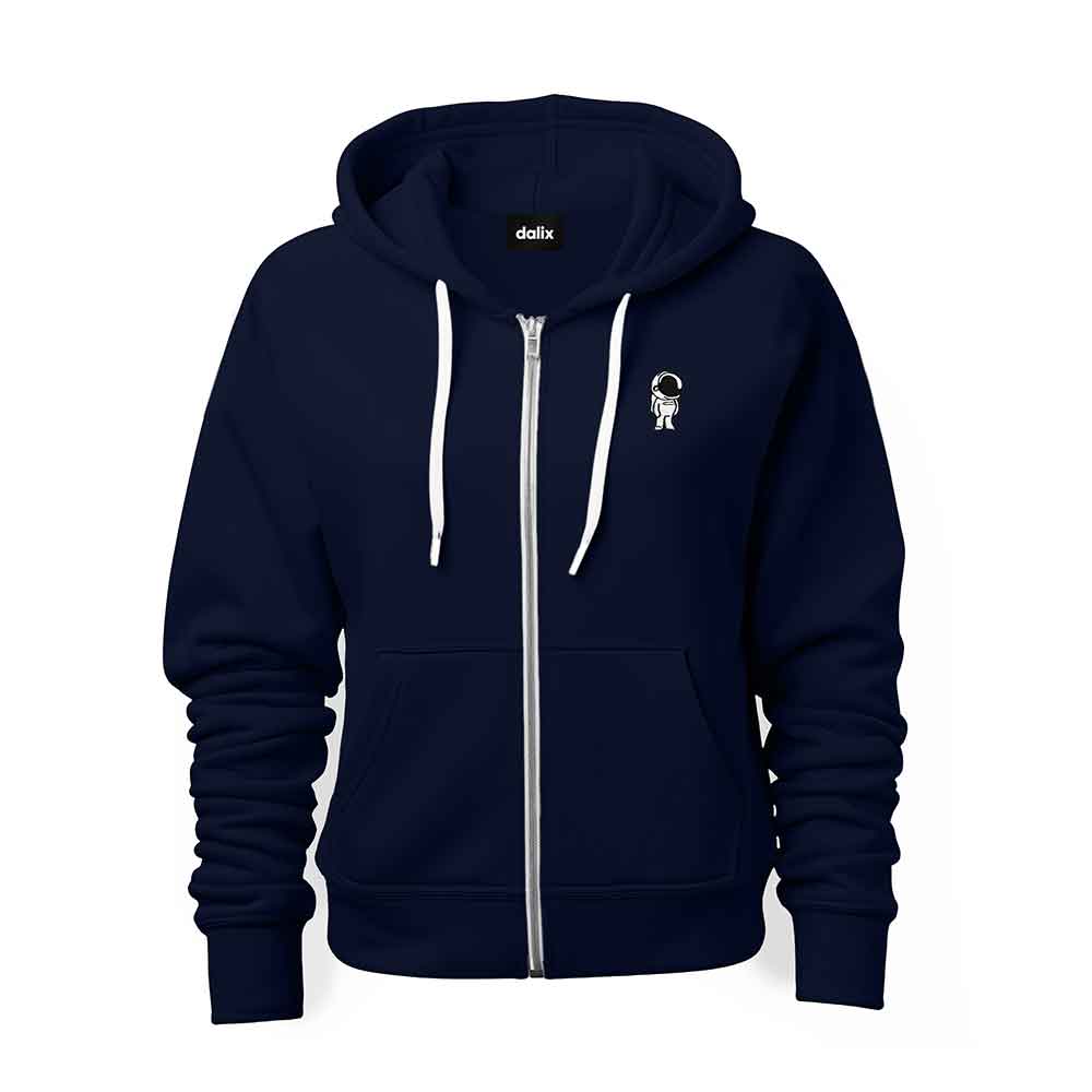 Dalix Astronaut Midweight Fleece Zip Hoodie