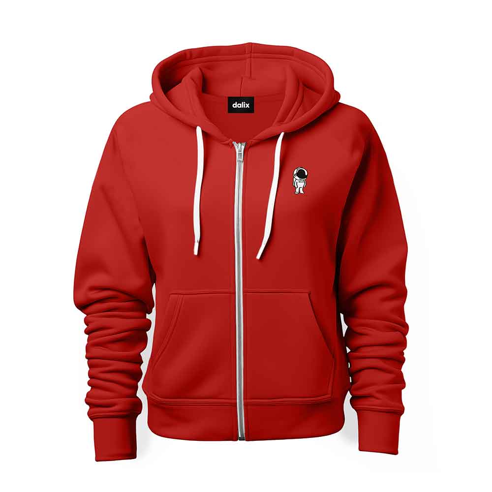 Dalix Astronaut Midweight Fleece Zip Hoodie