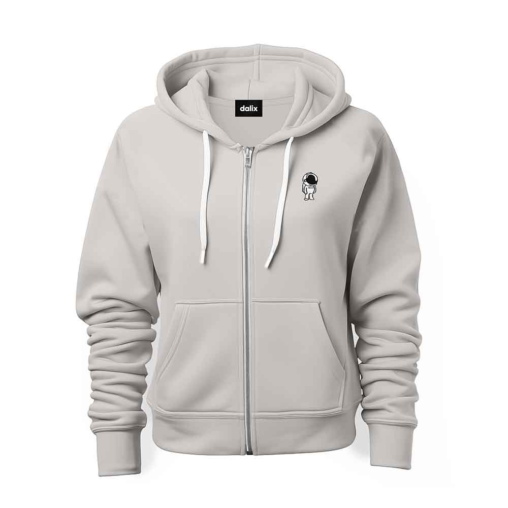 Dalix Astronaut Midweight Fleece Zip Hoodie