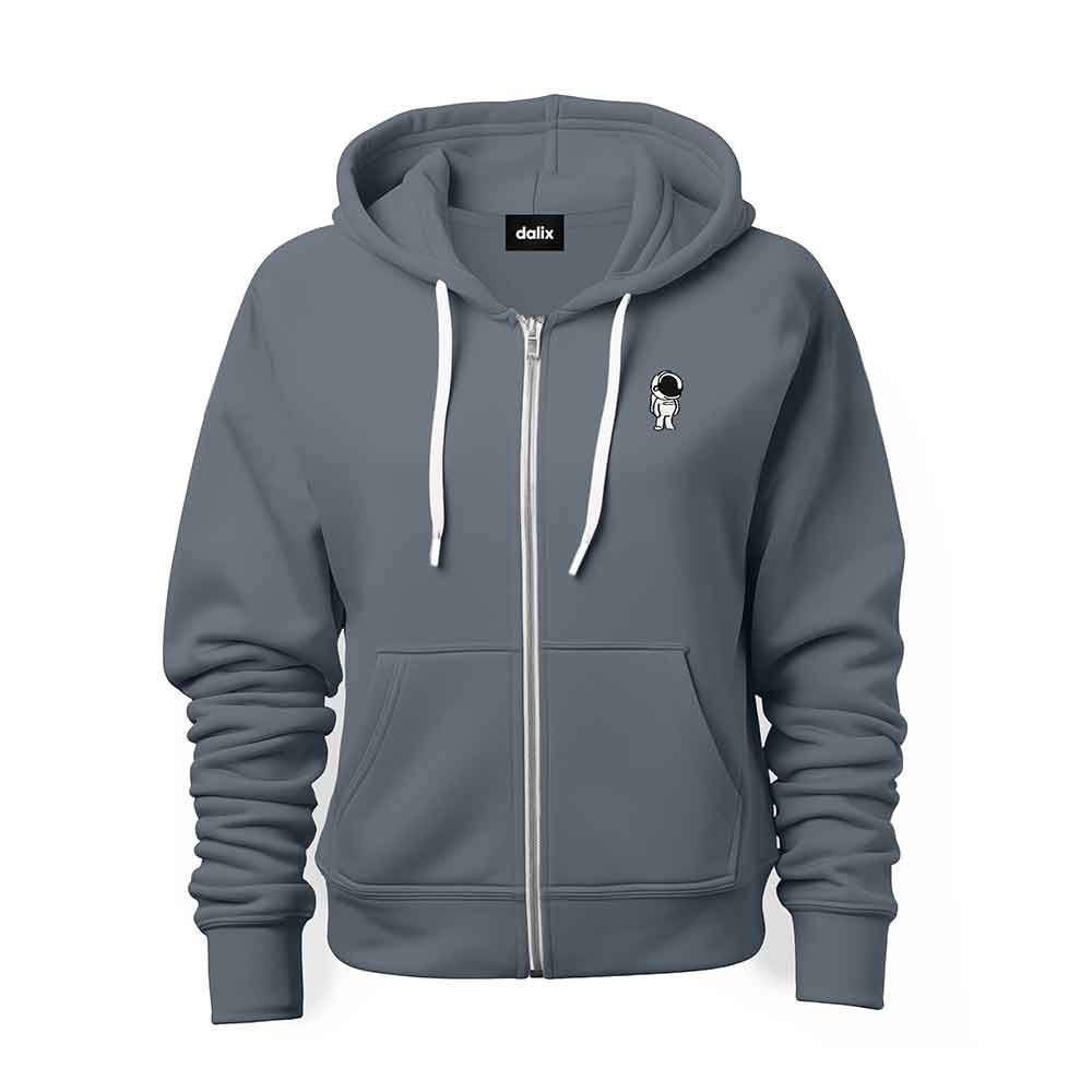 Dalix Astronaut Midweight Fleece Zip Hoodie