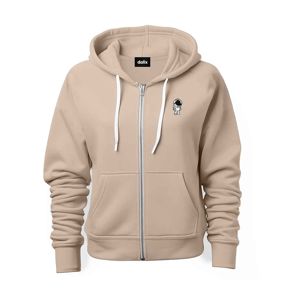 Dalix Astronaut Midweight Fleece Zip Hoodie