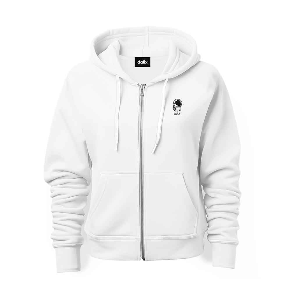 Dalix Astronaut Midweight Fleece Zip Hoodie