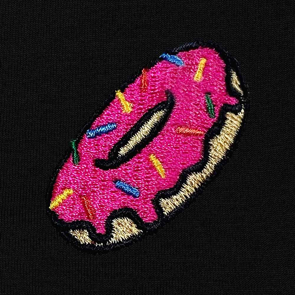 Dalix Donut Embroidered Hoodie Fleece Sweatshirt Zip Front Mens in Heather Stone 3XL XXX-Large