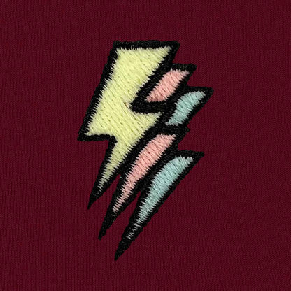 Dalix Lightning Embroidered Hoodie Fleece Sweatshirt Zip Front Mens in Tan 3XL XXX-Large