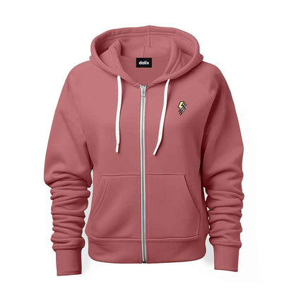 Dalix Lightning Midweight Fleece Zip Hoodie (Glow in the Dark)