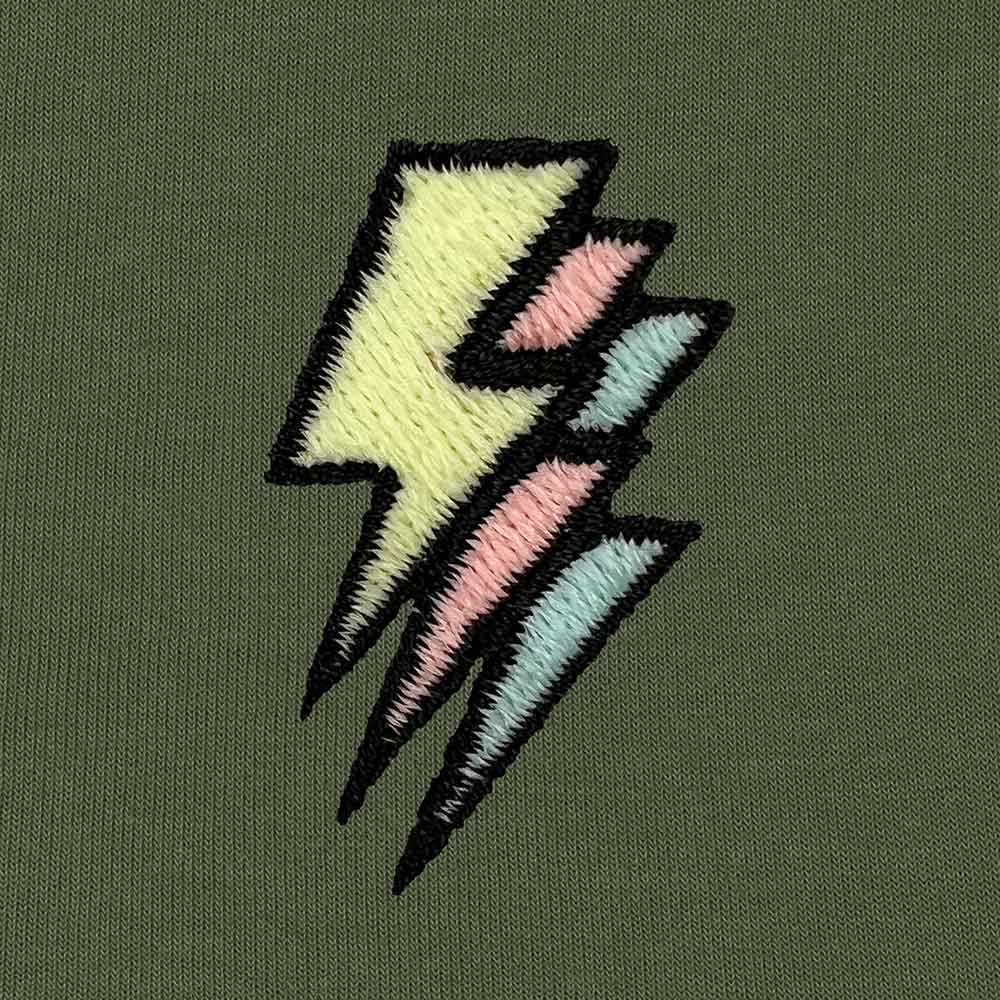Dalix Lightning Midweight Fleece Zip Hoodie (Glow in the Dark)