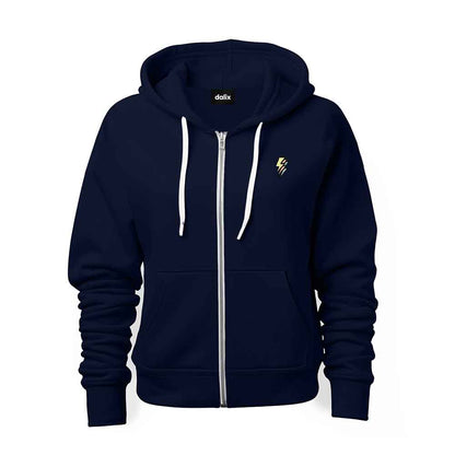 Dalix Lightning Midweight Fleece Zip Hoodie (Glow in the Dark)