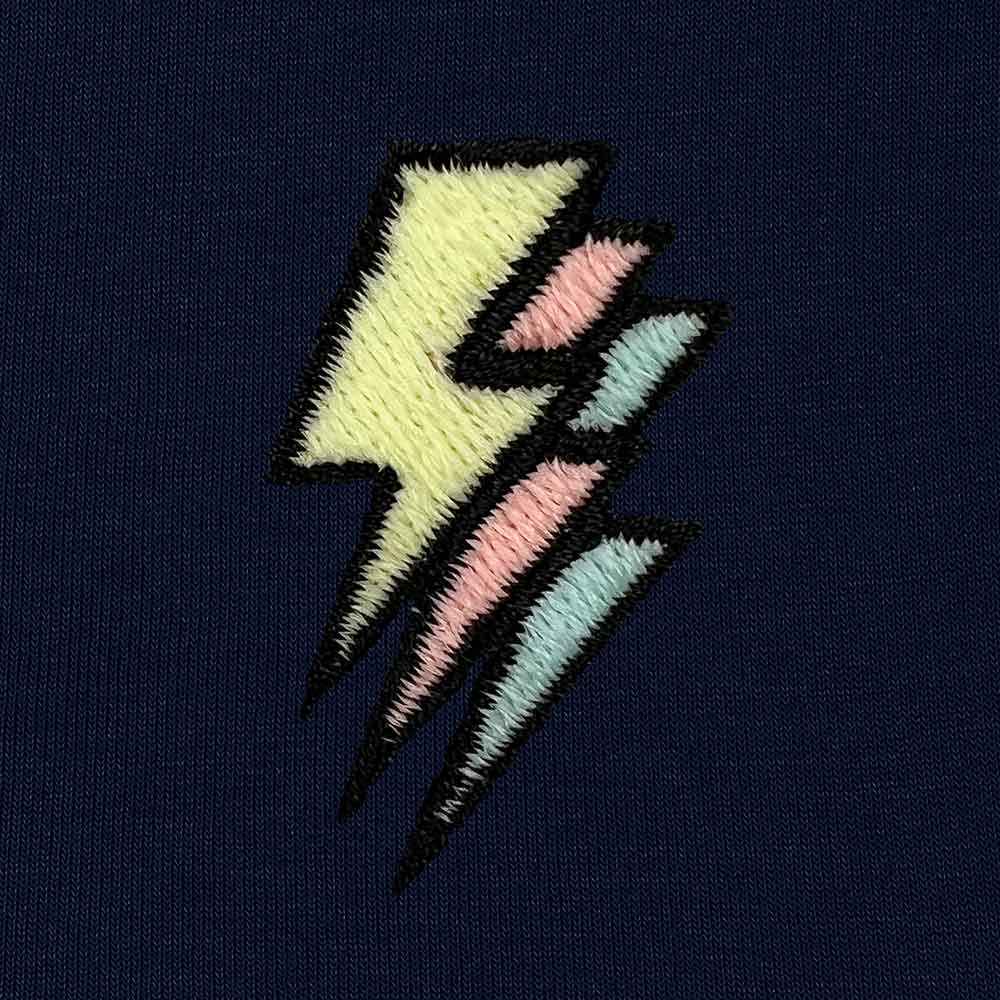 Dalix Lightning Midweight Fleece Zip Hoodie (Glow in the Dark)