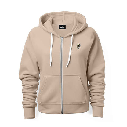 Dalix Lightning Midweight Fleece Zip Hoodie (Glow in the Dark)