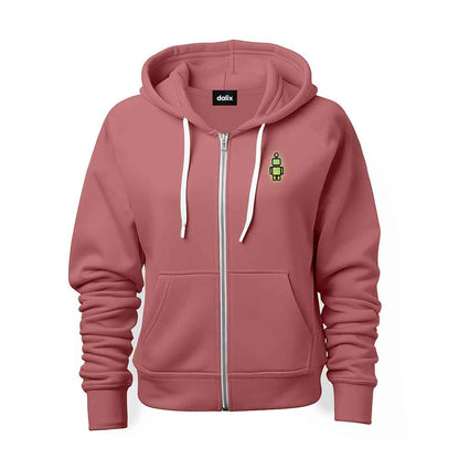 Dalix Robot Midweight Fleece Zip Hoodie (Glow in the Dark)